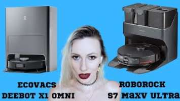Roborock S7 MaxV Ultra VS Ecovacs X1 Omni Comparison Review