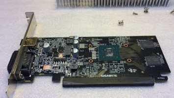 Видеокарта GigaByte GeForce GT 1030 [GV-N1030SL-2GL] Распакинг. Обзорнинг. Разборнинг смотр платы.