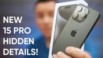 iPhone 15 Pro First Impressions AND DETAILS YOU MISSED!