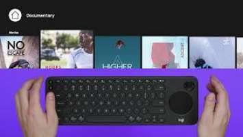 Logitech K600 TV Keyboard - Smart TV typing and navigation Black