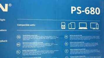 Колонка SVEN PS-680 (многофункциональная портативная акустическая система с подсветкой, FM, USB, ДУ)