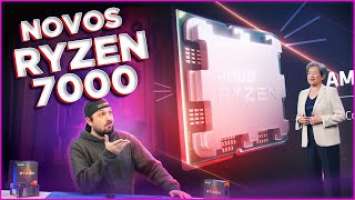 NOVAS CPUs AMD RYZEN 7000: 5GHz, DDR5, PCI-e 5.0, AM5 e MAIS!