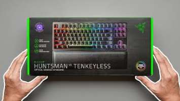 Razer Huntsman V2 TKL Tenkeyless Gaming Keyboard | Unboxing ASMR