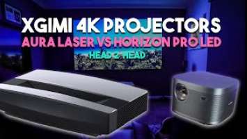 XGIMI Aura 4K Laser Projector vs XGIMI Horizon Pro 4K LED Projector| Head 2 Head