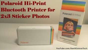 Polaroid's New Hi-Print Bluetooth Printer for 2"x3" Sticker Photos
