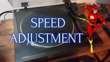 DENON DP-300F SPEED ADJUSTMENT