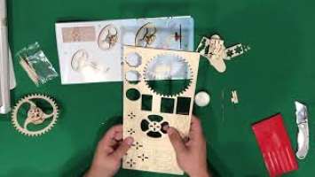UGears Mechanical Etui/Business Card Holder/Box Assembly Instructions Video by UGears US