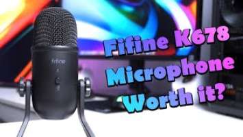 Fifine K678 USB Microphone Quick Overview and Raw Voiceover Test