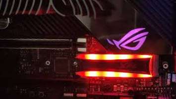 Видео демонстрирующее работу подсветки накопителя A Data XPG Spectrix S40G RGB