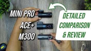 Nexdigitron ACE+ vs DDPAI Mini Pro vs 70MAI M300 | Which is the BEST dashcam? | Comparison & Review