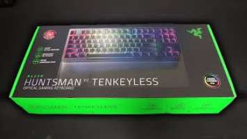 Razer Huntsman V2 TKL Mechanical Keyboard Unboxing - ASMR (With Typing/Sound Test)