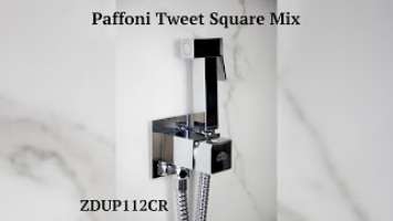 Гигиенический душ Paffoni  ZDUP112CR  Tweet Square Mix