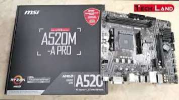 MSI A520M A PRO Motherboard For AMD Ryzen 3000 3rd Gen Ready | Tech Land