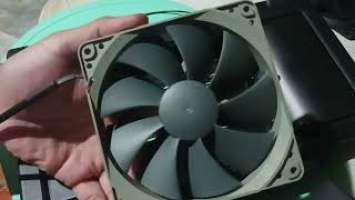 Fan replacement - DeepCool N200 Laptop cooler default fan to Noctua NF-P12 redux