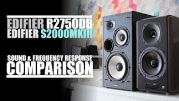 Edifier R2750DB  vs  Edifier S2000MKIII  ||  Sound & Frequency Response Comparison