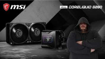 MSI MEG CORELIQUID S280, un bel écran de 2.4" sous un cache en aluminium