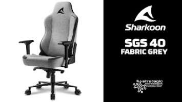 Sharkoon Skiller SGS 40 Fabric Grey unboxing and assembly