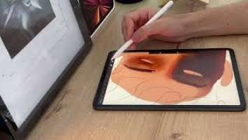 Easy iPad Pro 11” (2021) unboxing + Apple Pencil + Procreate artwork process.