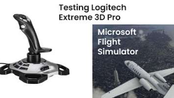 Logitech Extreme 3D Pro Joystick || Review || Test || #microsoftflightsimulator  #logitech