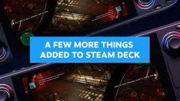 A Few More Things Added To Steam Deck