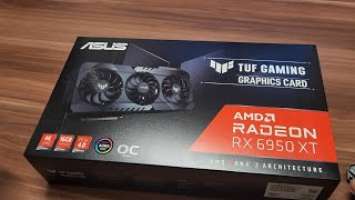 Unboxing Asus Tuf Amd RX 6950 XT and Msi A850GF powersupply