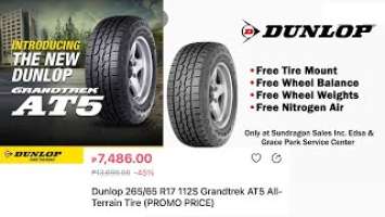 45% discount Dunlop Grandtrek AT5 (Promo Price) Sulit!