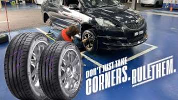 Install New Tyre "Bridgestone Potenza Adrenalin RE004" | Toyota Vios NCP93
