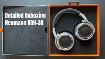 Detailed UNBOXING Neumann NDH 30 Open Dynamic Mixing Monitoring Hi-Res Headphones