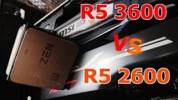 Ryzen 5 3600 vs R5 2600 RTX2070 Benchmark