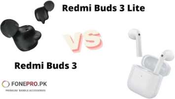 Xiaomi Redmi Buds 3 vs Buds 3 Lite Price Feature Unboxing in Pakistan at Fonepro.pk