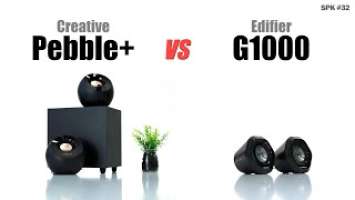 $38 - Creative Pebble Plus 2.1 vs $65 - Edifier G1000 / Sound Comparison / Britz MEC10