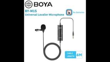 BOYA BY-M1S Universal Lavalier Microphone