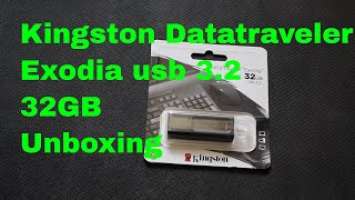 Kingston Datatraveler Exodia usb 3.2 32GB Unboxing