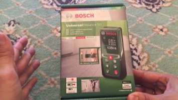 Распаковка и обзор лазерного дальномера Bosch UniversalDistance 50