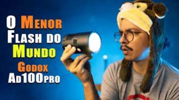 O Menor Flash que já usei! Godox AD100 Pro