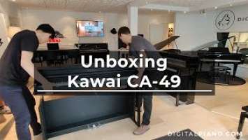 Unboxing and assembly of Kawai CA-49 | Digitalpiano.com