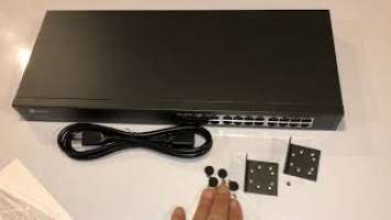 TP-LINK TL-SG1024 10/100/1000Mbps 24-Port Gigabit rackmountable Switch, Metal Case, Power-Saving