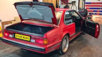BMW E24 AUDIO UPGRADE Pioneer TS-WX1010LA Active Subwoofer & Hertz DCX 130.3 2 Way Coaxial Speakers