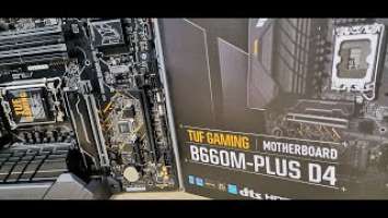 12th Gen Asus TUF GAMING B660M PLUS D4 Dual PCIe 4 0 M 2 Slots with Flexible Heatsink Tech Land