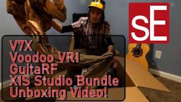 sE Electronics - Huge Unboxing!! - V7X, VR1, GuitaRF, X1S Studio Bundle