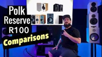 Polk Reserve R100 vs Elac DBR62 & Monitor Audio Bronze 100.  Can the little Polk compete?