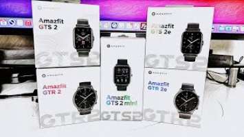 AMAZFIT GTS 2e vs GTR 2e vs GTS 2 vs GTR 2 vs GTS 2 Mini - Main Differences