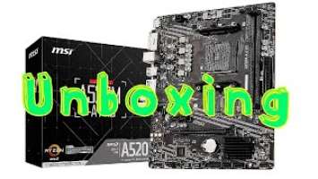 Unboxing MSI A520M-A PRO Motherboard