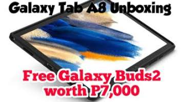 Galaxy Tab A8 Unboxing| Online Purchase| Free Galaxy Buds2 worth 7,000