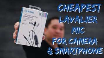 BOYA BY-M1S PERFECT LAVALIER MIC FOR BEGGINERS