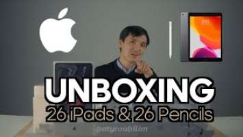 UNBOXING 26 iPads & 26 Apple Pencils.Распаковка Айпадов Атырау 2019