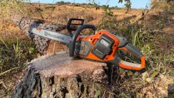 Husqvarna 540i xp battery powered saw, will it fell trees | let’s test it!