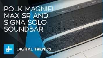 Polk Magnifi Max SR soundbar and Signa Solo soundbar from CEDIA 2017