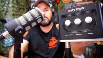 Rode PodMic & Behringer U PHORIA UM2 Audio Test