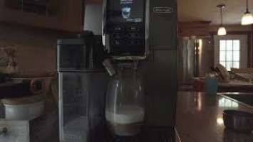 Delonghi Dinamica Plus Auto Coffee Machine 4K Realtime use